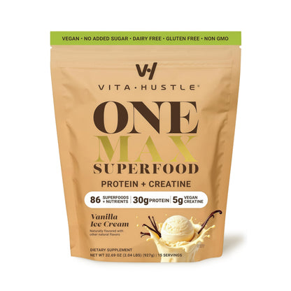 VITAHUSTLE ONE MAX SUPERFOOD PROTEIN + CREATINE